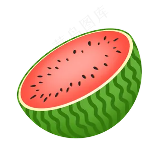 切开的西瓜水果特别红