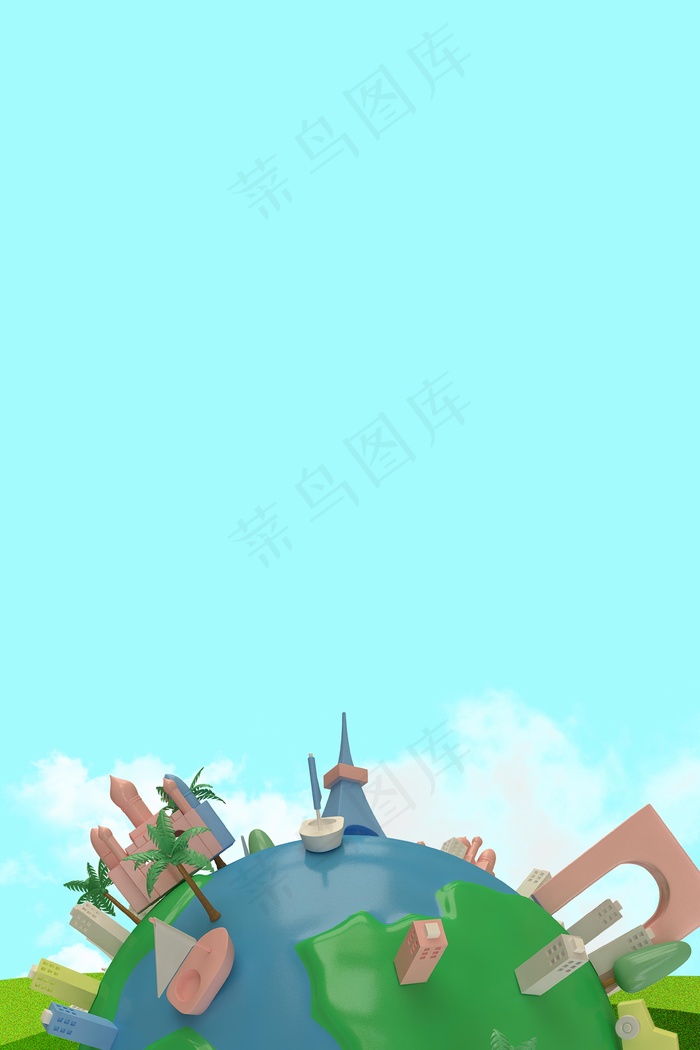 简约文艺小清新度假H5图