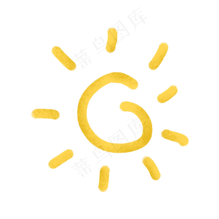 黄色的太阳(2000X2000(DPI:300))psd模版下载