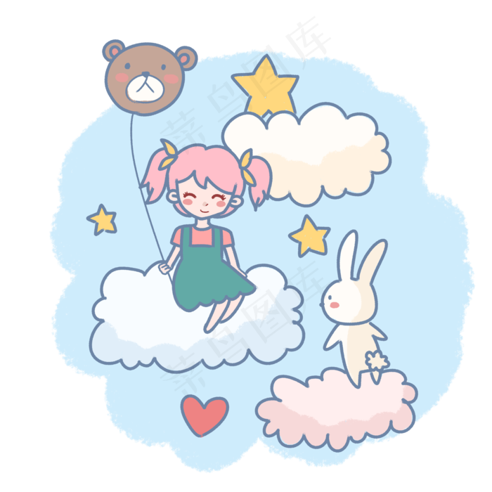 儿童节快乐儿童节六一女孩过六一