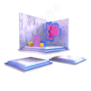 C4D电商促销华丽舞台