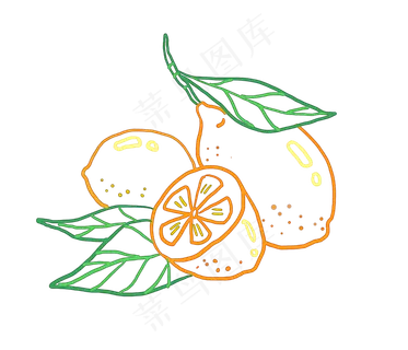 卡通柠檬简笔画