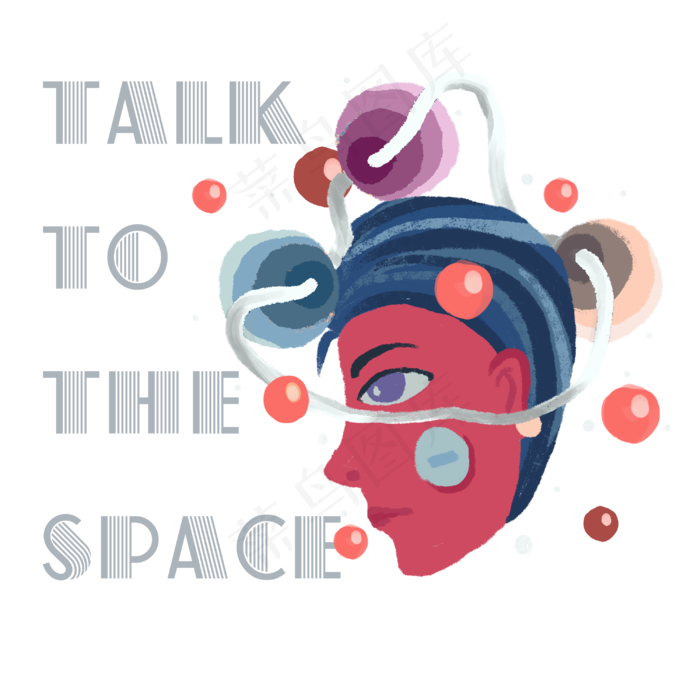 涂鸦街头少年幻想星球字体潮牌装(3000X3000(DPI:300))psd模版下载