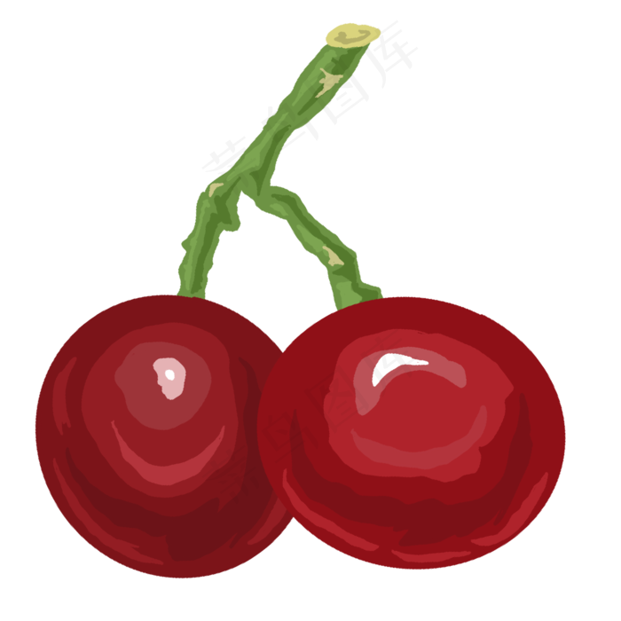 手绘水果葡萄(2100X2100(DPI:300))psd模版下载