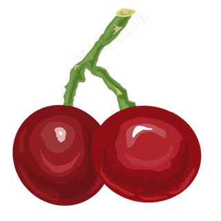 手绘水果葡萄