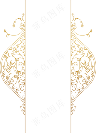 欧式花纹边框,免抠元素
