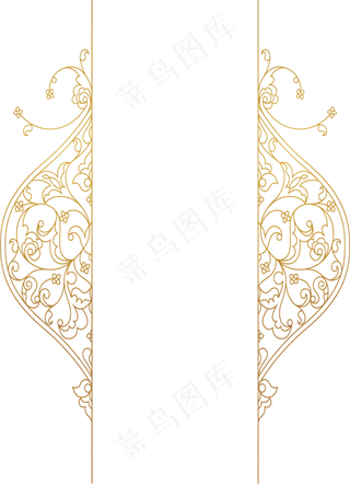 欧式花纹边框,免抠元素