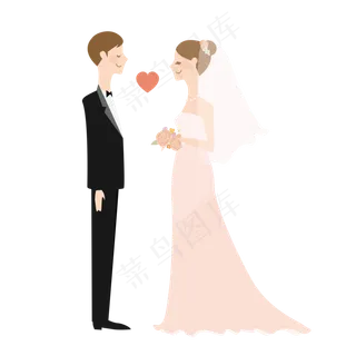 520多彩卡通手绘结婚