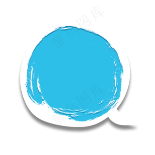 喷墨墨迹扁平气泡框11