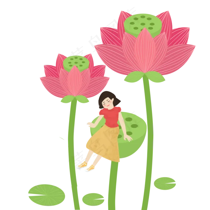 立夏节气唯美设计元素