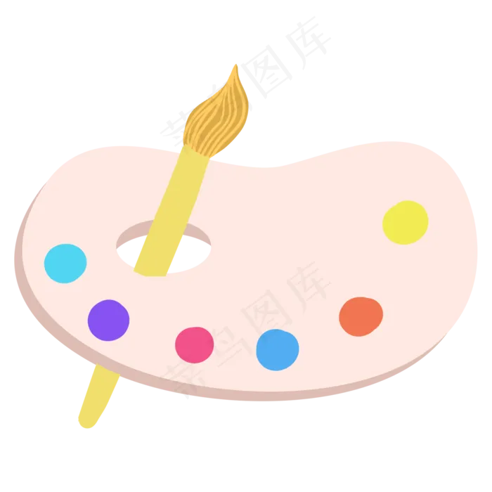 水彩手绘美术工具(2000X2000(DPI:300))psd模版下载