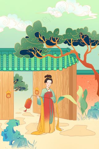 新式古风水墨山水