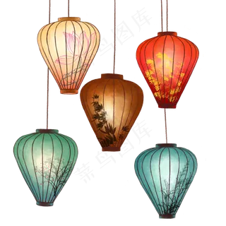 新年元宵节花灯夜,免抠元素