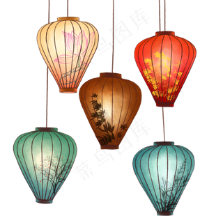 新年元宵节花灯夜,免抠元素