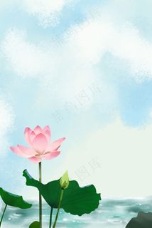 大暑小暑二十四节气夏季背景