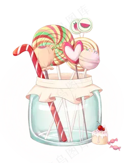 缤纷糖果罐,免抠元素 缤纷糖果罐,免抠元素