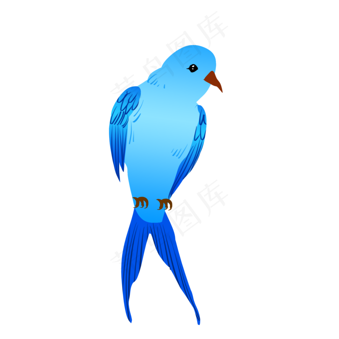 漂亮的燕子手绘插画