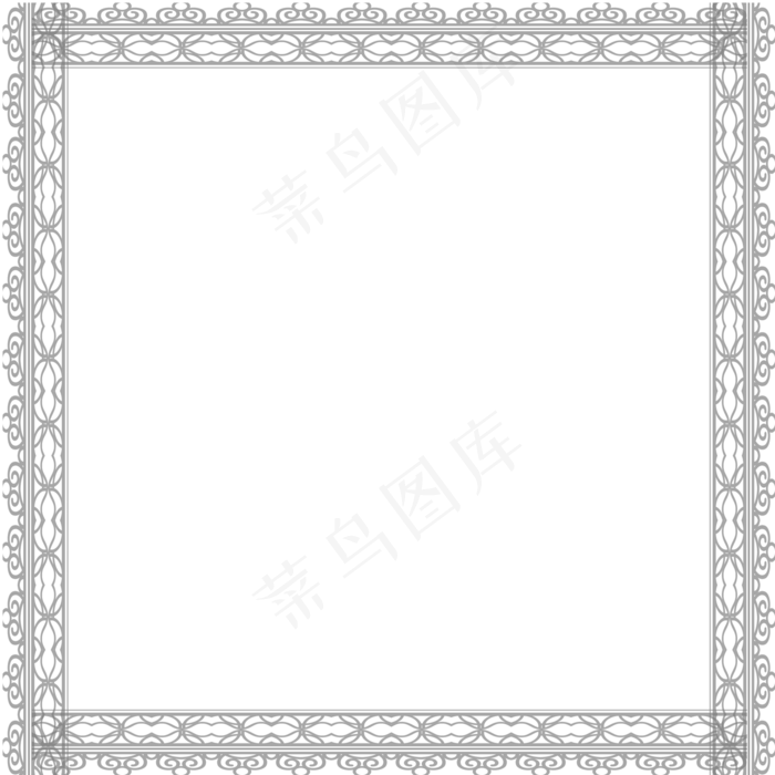 花纹简约边框元素,免抠元素
