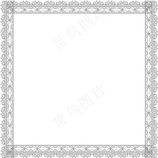花纹简约边框元素,免抠元素