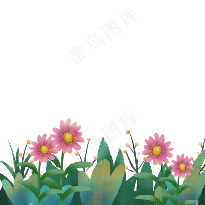 清新草地植物png免抠图(2000X2000(DPI:300))psd模版下载