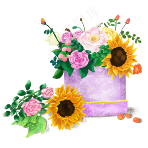 三八妇女节送给女性的鲜花,免抠元素