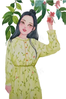 处暑夏日树叶文艺少女风 处暑夏日树叶文艺少女风