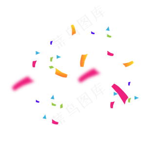 漂浮礼花碎片,免抠元素