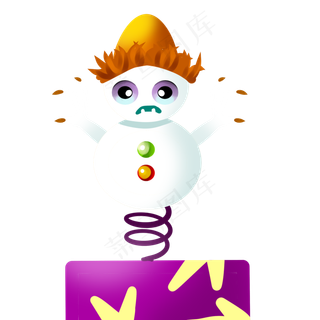 白色惊险愚人节刀具元素,免抠元素