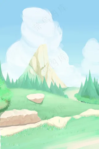 夏景山与平原风光