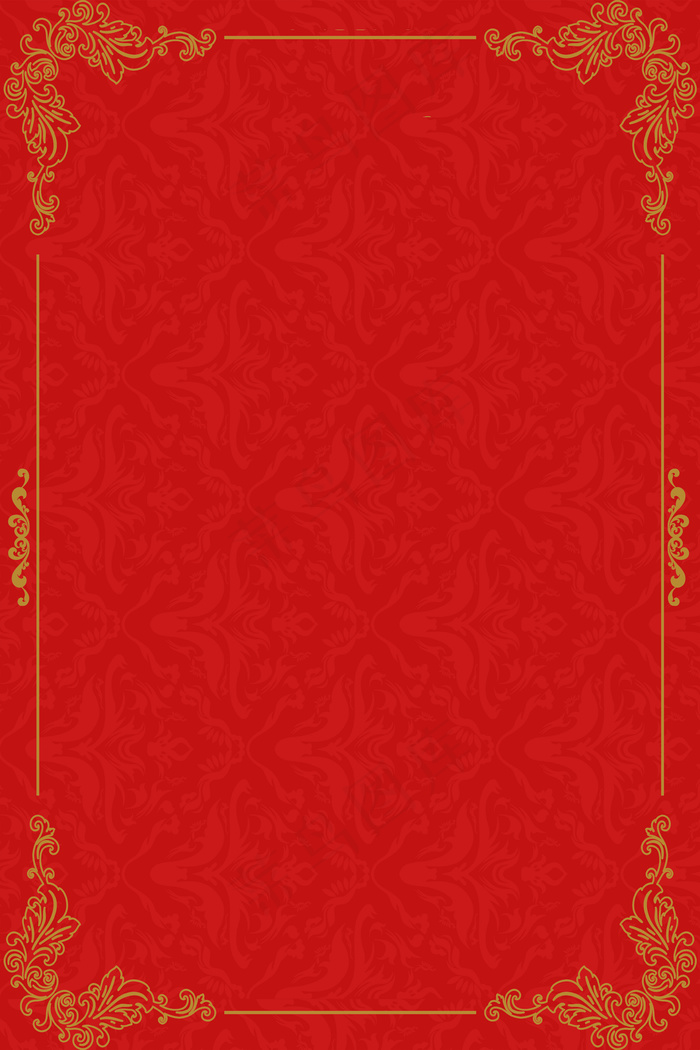 欧式复古风边框花纹背景图