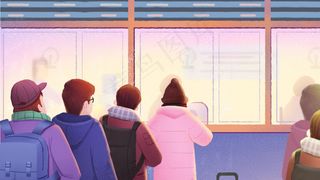 新春佳节回家买车票