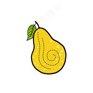 卡通梨子素材