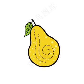 卡通梨子素材