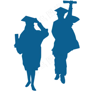 像素风毕业剪影 像素风毕业剪影