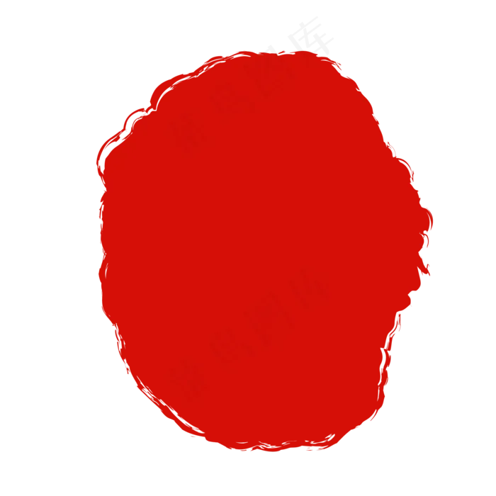 红色印章不规则形状(500X500)eps,ai矢量模版下载
