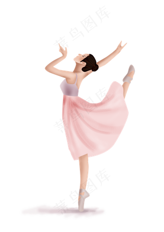 舞蹈班芭蕾舞人物,免抠元素