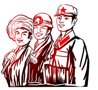 劳动节农民工人物形象剪影,免抠元素