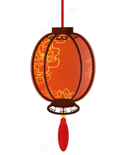 元宵节中国风花灯灯笼,免抠元素