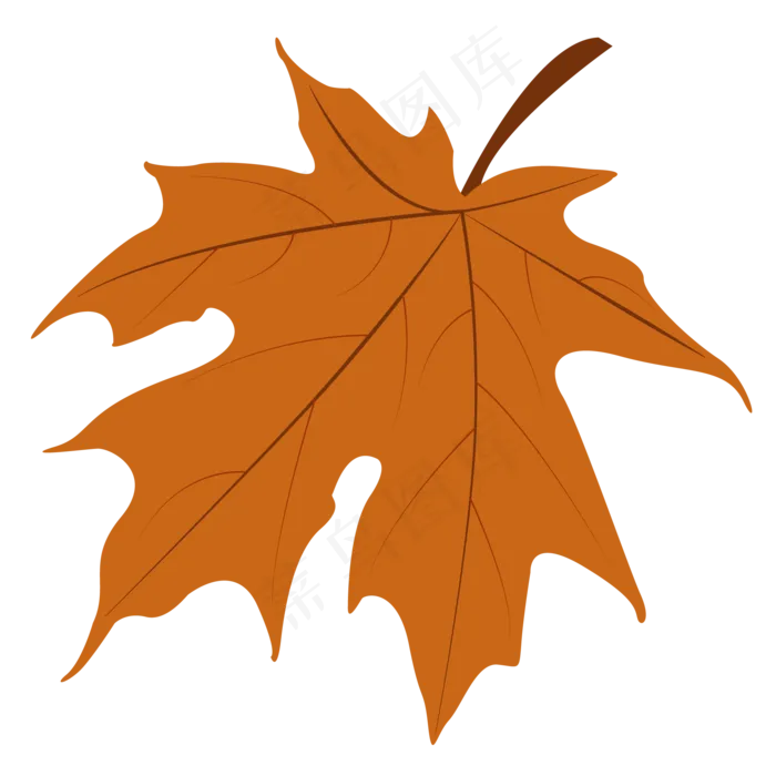 手绘红色的枫叶免抠图(2000*2000px 300 dpi )ai矢量模版下载
