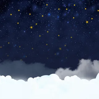 简约小清新天空星空手绘童趣 简约小清新天空星空手绘童趣