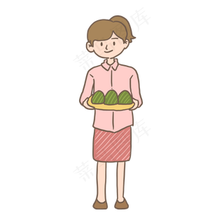 端午节吃粽子包粽子免抠元素下载