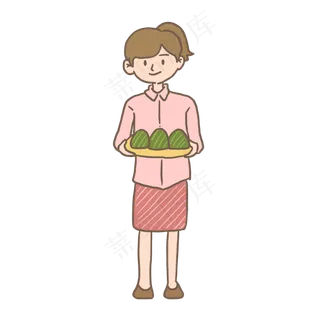 端午节吃粽子包粽子免抠元素下载