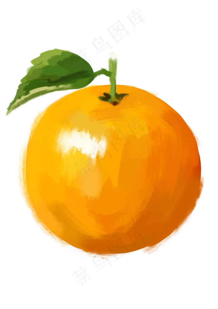 橙色香甜水果带叶子的奉节脐橙实(2480X3508(DPI:300))psd模版下载
