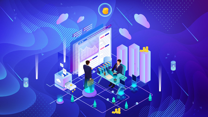 电商互联网促销金融科技通用图