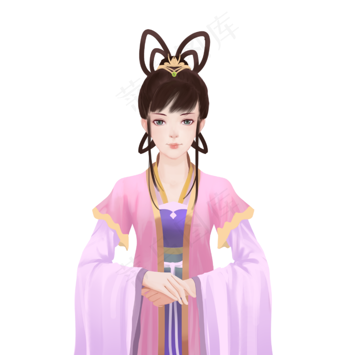 古风美女嫦娥(3000X3000(DPI:300))psd模版下载