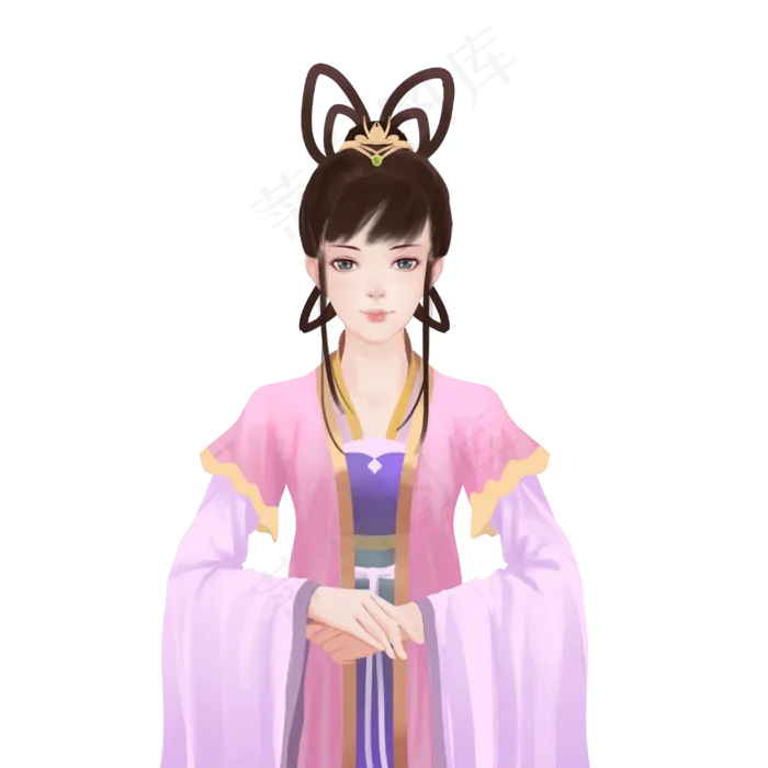 古风美女嫦娥(3000X3000(DPI:300))psd模版下载