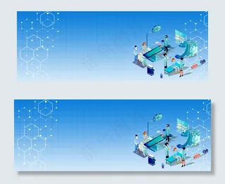 蓝色医疗安全宣传banner