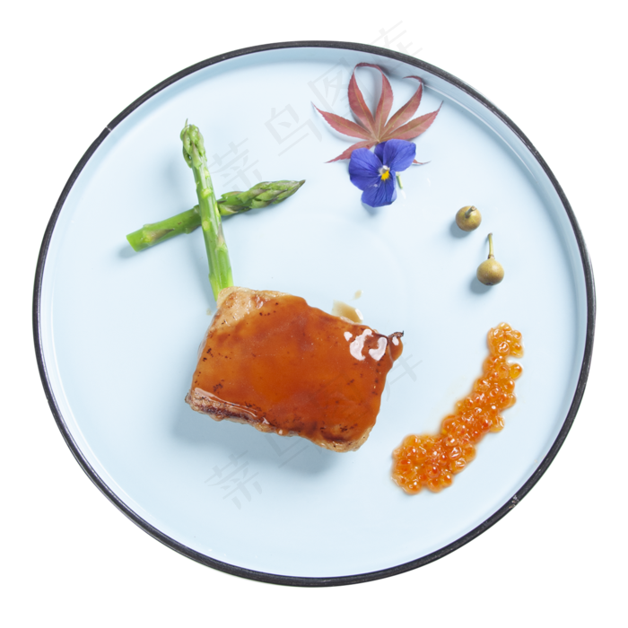 橙红色的红烧肉,免抠元素