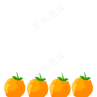 新鲜的桔子免抠图