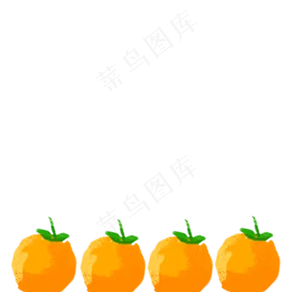 新鲜的桔子免抠图